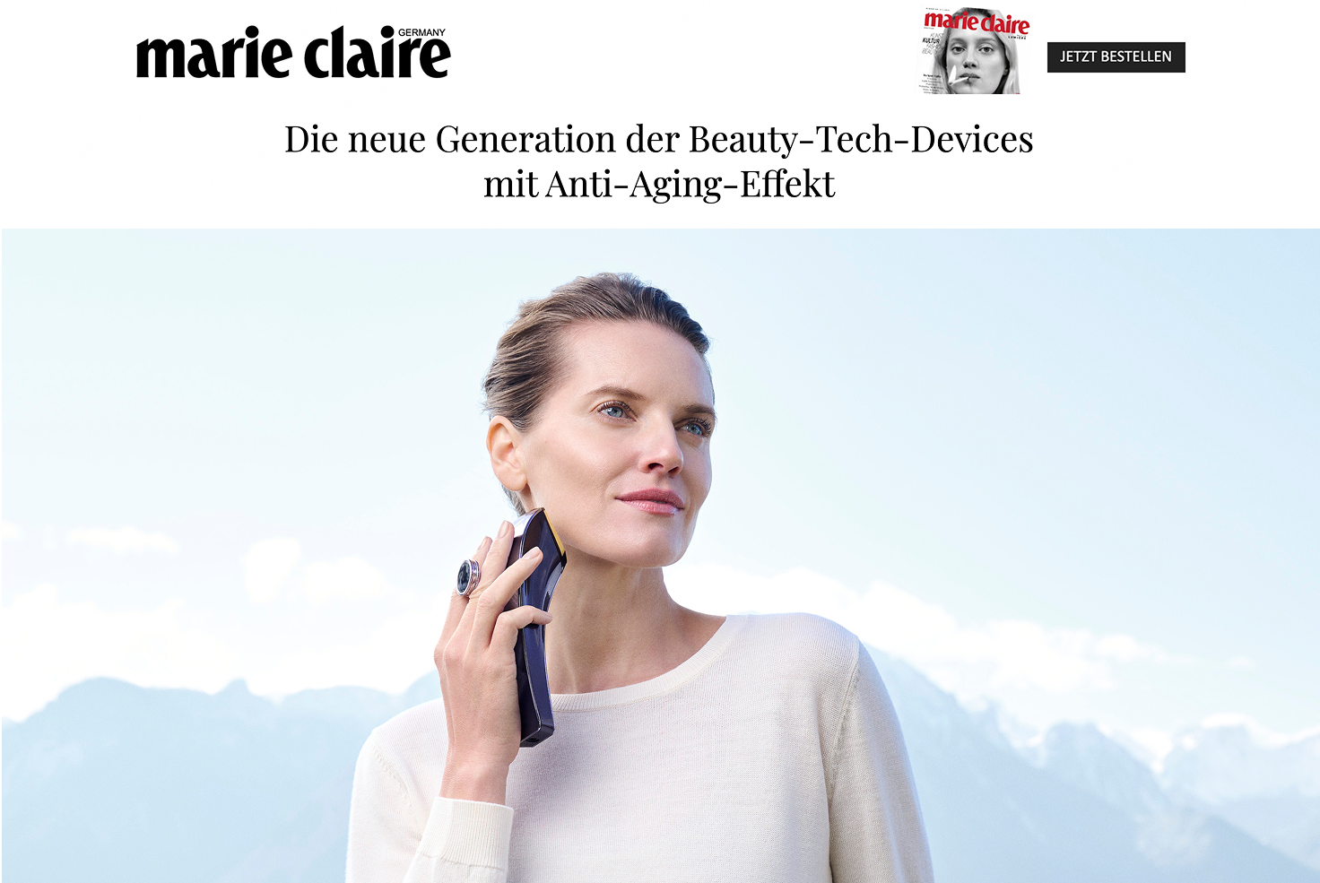 Leading Technology: German Marie Claire Names GEMO G20 the "Ferrari" of Beauty Devices