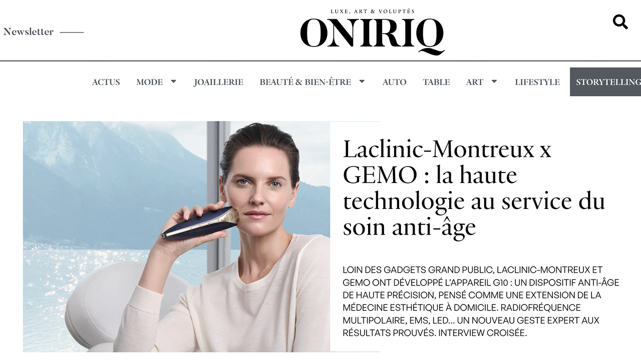 Laclinic-Montreux x GEMO : la haute technologie au service du soin anti-âge